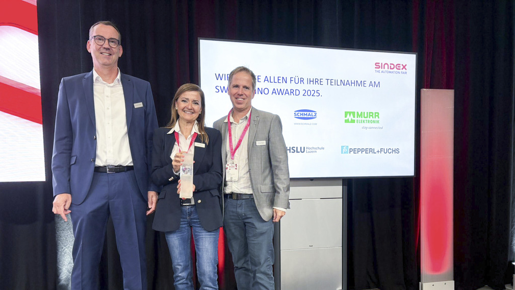 Proud winners: Michael Schlaich, Derya Arnet and Philippe Rigazzi (from left to right) from the Swiss Schmalz team.