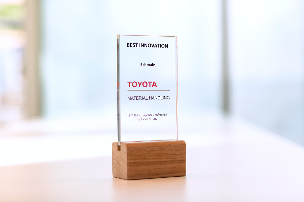 Toyota Material Handling honors Schmalz 2021 in the "Best Innovation" category.