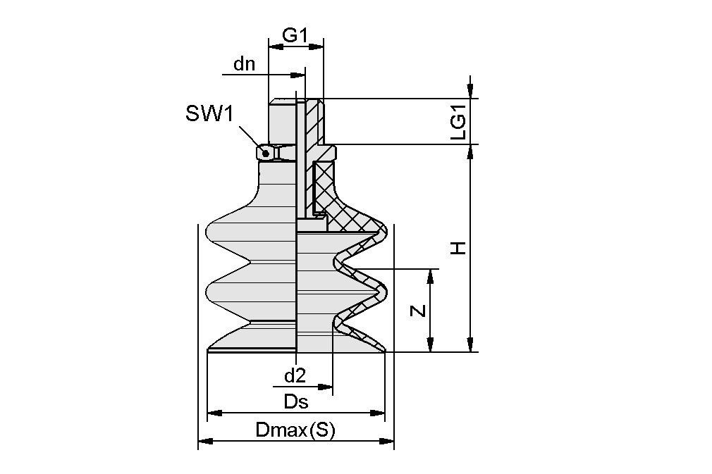 FSG 7 NBR 55 G1/8 AG