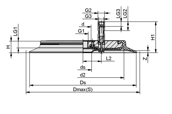 SPC 160 NBR-55 G1/2-IG TV