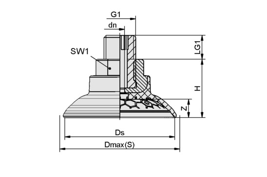 SAG 60 NBR-60 M10-AG