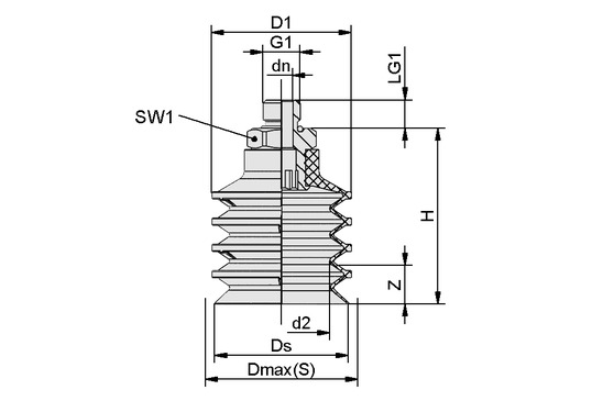 FSGC 40 NBR-55 G1/4-AG