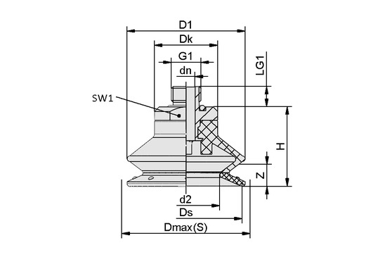 SDC1 20 PU 30/60 G1/8-AG