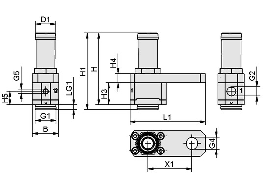 SCGS 1xE100 A MP AR M20x1-AG