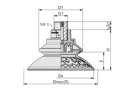 SAXB 120 ED-85 G3/8-AG