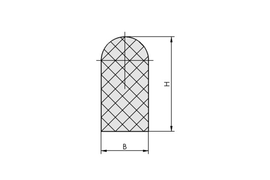 DI-PROF 12x17 MOS EPDM-20 HR